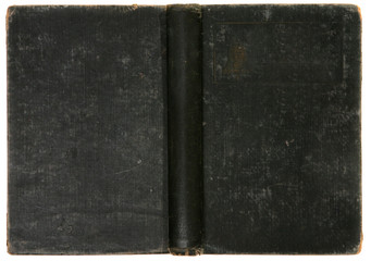 Old Distressed Vintage Black Book Background Cover