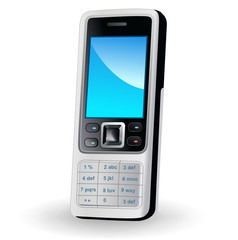 Mobile phone in vector - 9695468