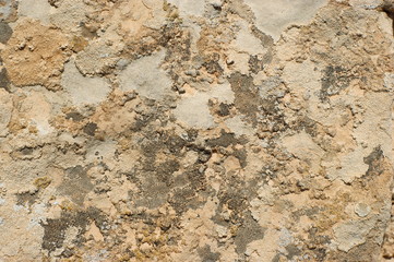 Structures of a rock, stone. A surface of walls for background