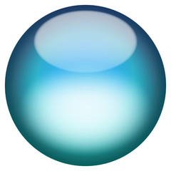 A 3d sphere isolated over white for buttons or icons