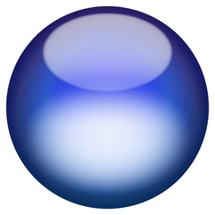 A 3d sphere isolated over white for buttons or icons