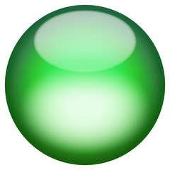 A 3d sphere isolated over white for buttons or icons