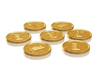 Golden coins