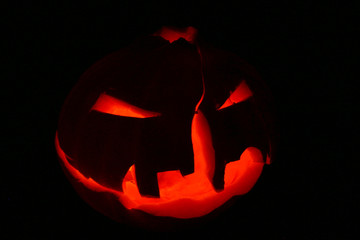 Fototapeta premium citrouille d'Halloween terrifiante 3