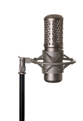 .studio microphone on white