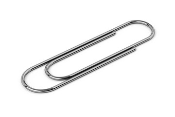 Super high resolution paper clip over white