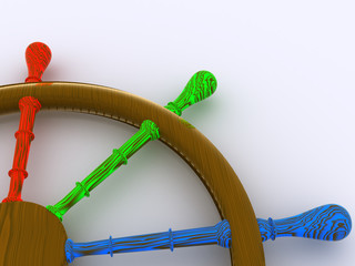 rudder. 3D © sad