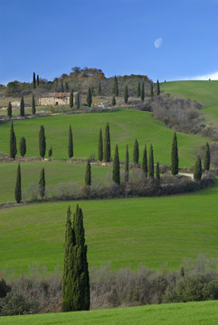 Contignano Italia Panorama toscano