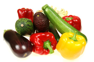 Delicious and colorful fresh vegetables