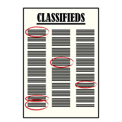 Classifieds page
