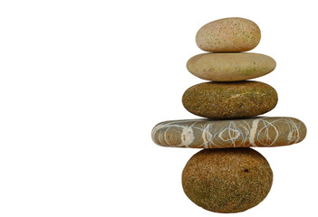 Fototapeta na wymiar fine background of isolated stone zen with space for text