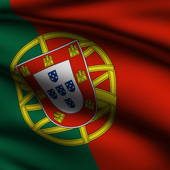 Rendered Portuguese Square Flag