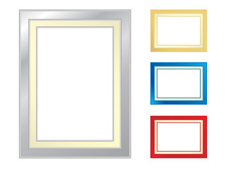 Set of four picture frames