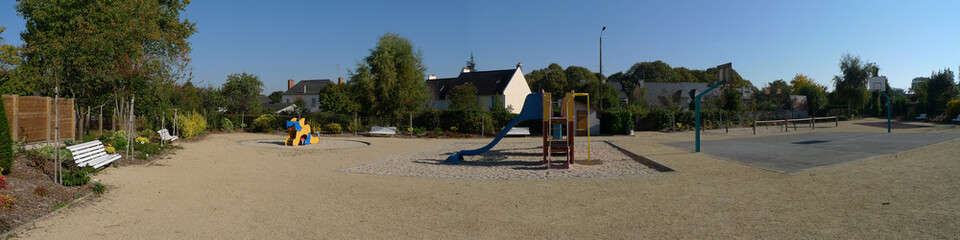 aire de jeux en panoramique