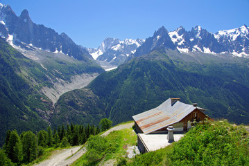Fototapeta na wymiar Almen im Mont Blanc-Gebiet