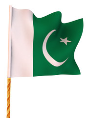 Flag. Pakistan  3d