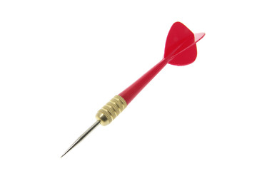 Dart on Isolated White Background