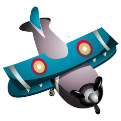Naklejka premium Cartoon Airplane