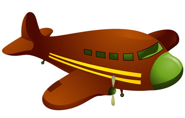 Avion de dessin animé
