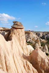 Summer landscape of Cappadocia near Goreme, Turkey