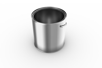 3d rendering of an empty paint can