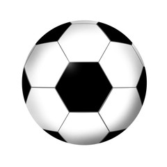Fototapeta premium illustration of foot ball on white background