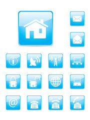 Glossy internet button set.  More button sets in my portfolio.