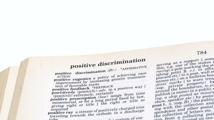 Positive discrimination