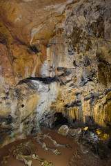 In a cave Emine-bair-hosar , Chatyrdag plateau, Crimea, Ukraine