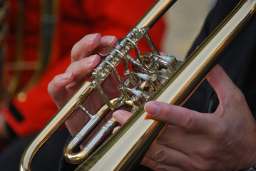 Trompete in Teilansicht