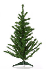 Christmas tree over white background