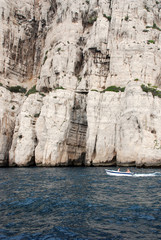 Calanques between Cassis and Marseille.