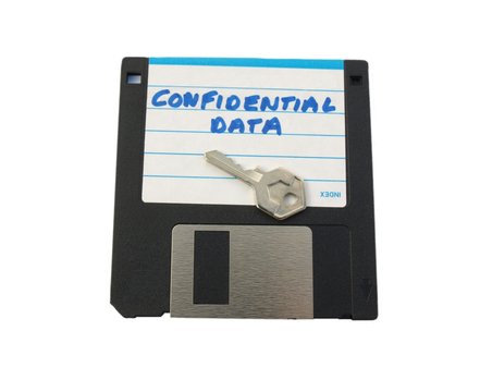 CONFIDENTIAL DATA - floppy disk
