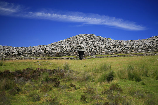 Grey cairn in Camster, Scotland
