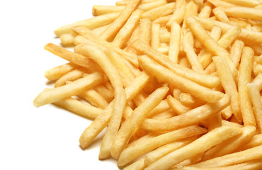 French Fries isolated on white