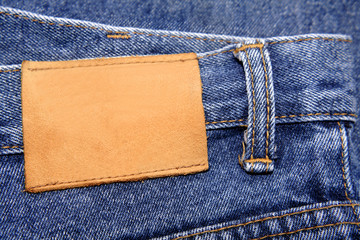 Denim jeans label