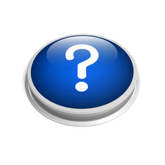 blue 3d question mark button