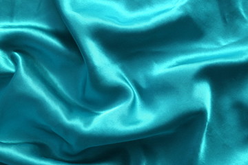 satin bleu turquoise
