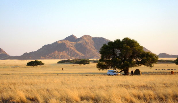 Fototapeta camping en Namibie