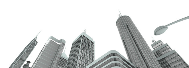 business district , isolated