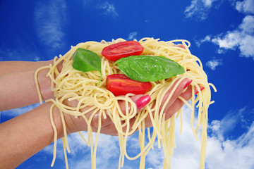 spaghetti in mano