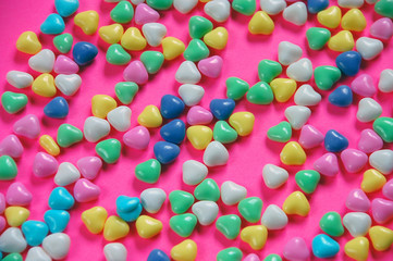 Fototapeta na wymiar Candy heart mix