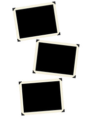 Photo framework retro isolated on a white background.