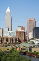 Buildings of downtown Cleveland, Ohio.