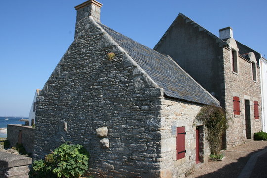 Maisons anciennes &agrave; Piriac-sur-Mer (Loire-Atlantique)