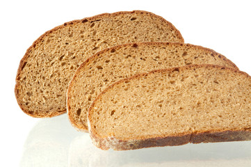 brown bread from the flour of rough grade