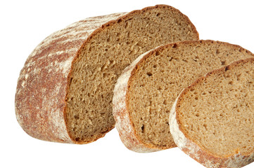 brown bread from the flour of rough grade