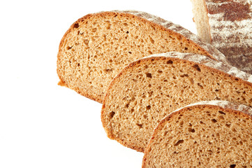 brown bread from the flour of rough grade