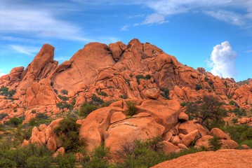 Stormy weather in Texas Canyon in Southeast Arizona