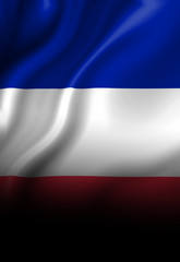 French flag waving in the wind